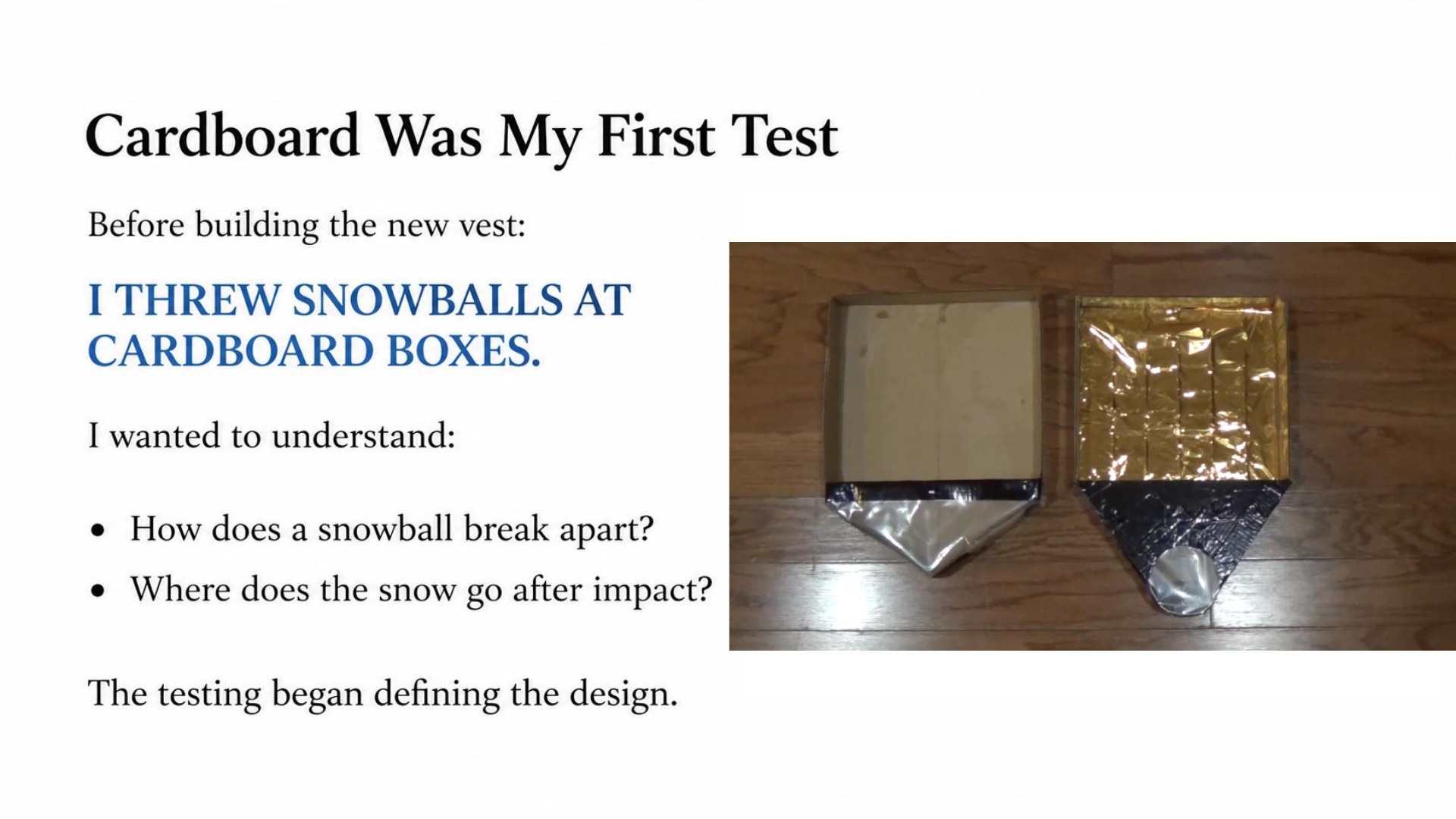 Snowball League original presentation, slide 5 of 22