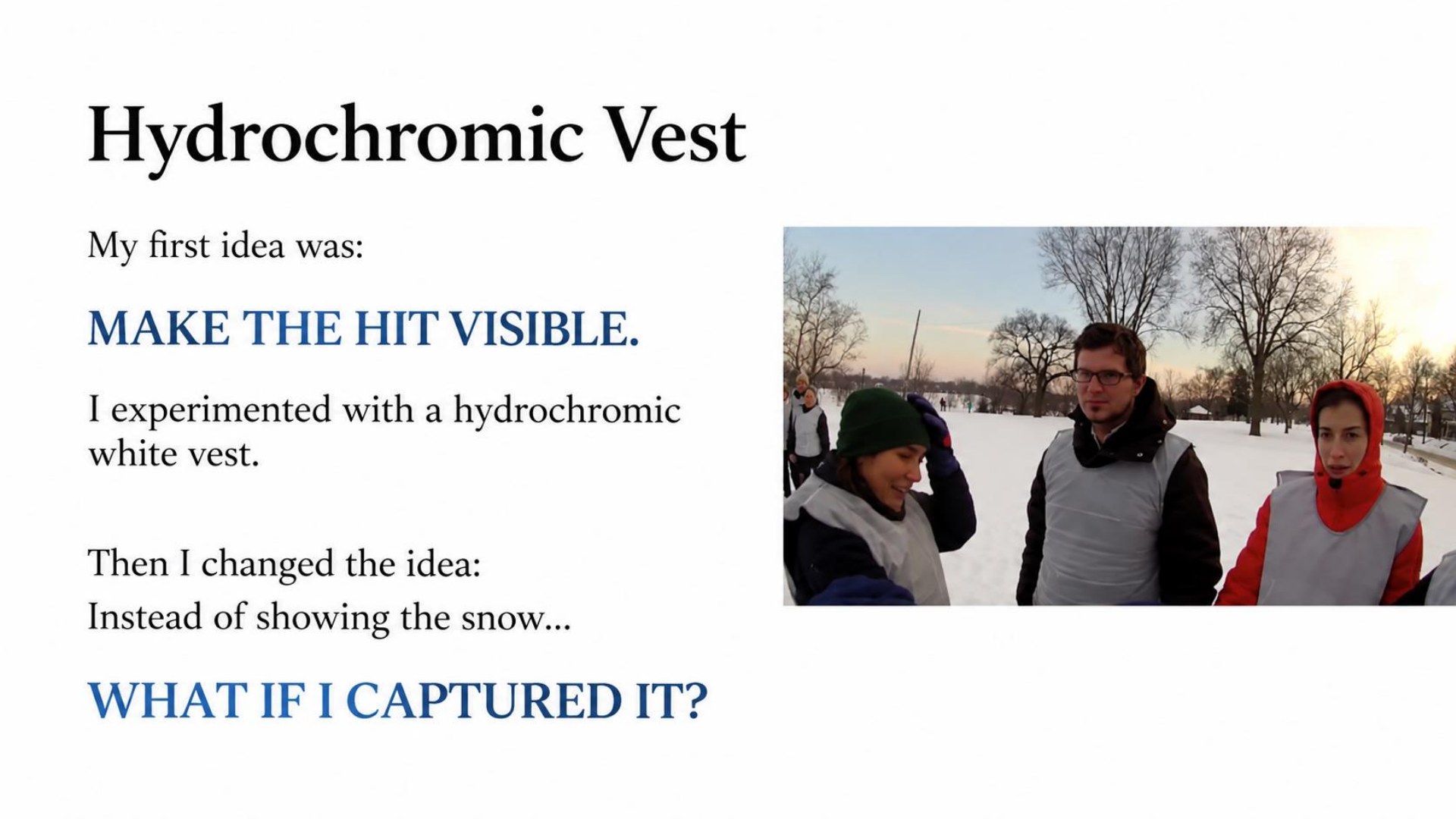 Snowball League original presentation, slide 4 of 22